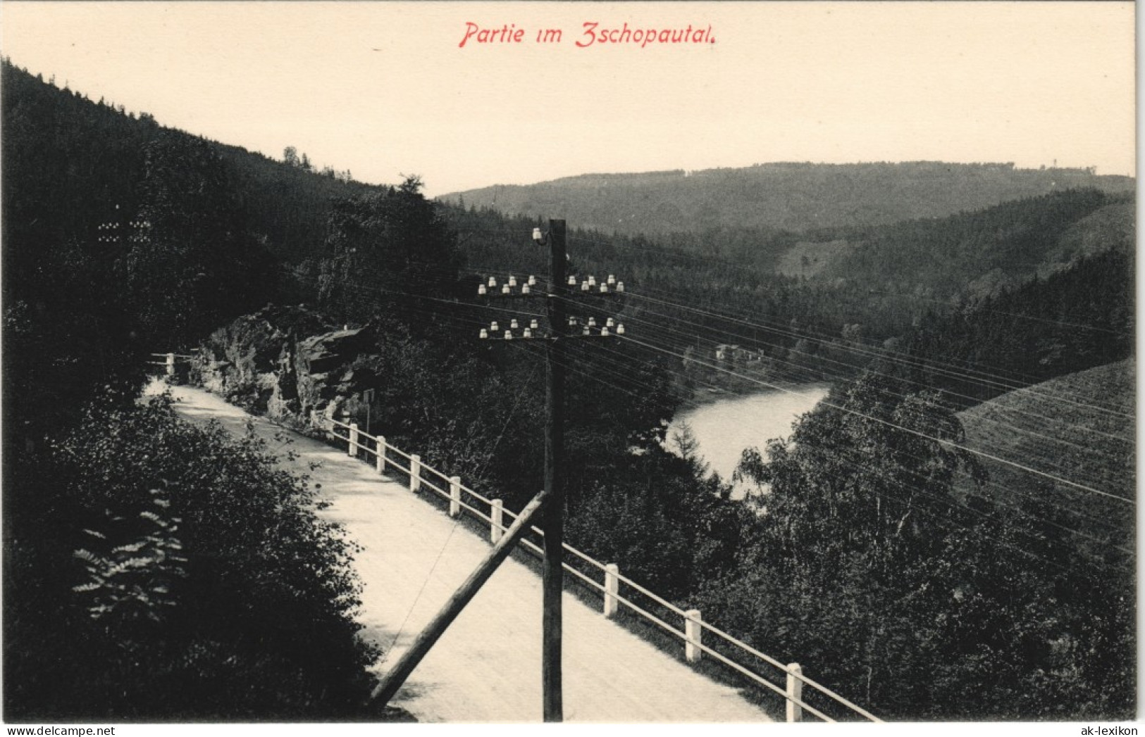 Ansichtskarte Zschopau Zschopautal - Weg 1916 - Zschopau