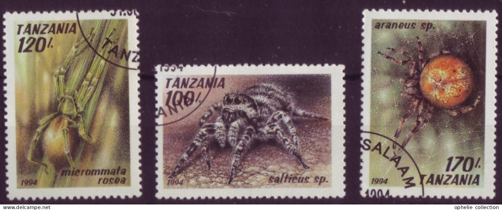 Afrique - Tanzanie - Araignées - 3 Timbres Différents - 6791 - Tanzania (1964-...)