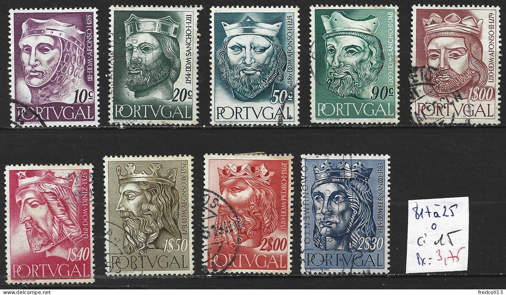 PORTUGAL 817 à 25 Oblitérés Côte 15 € - Used Stamps