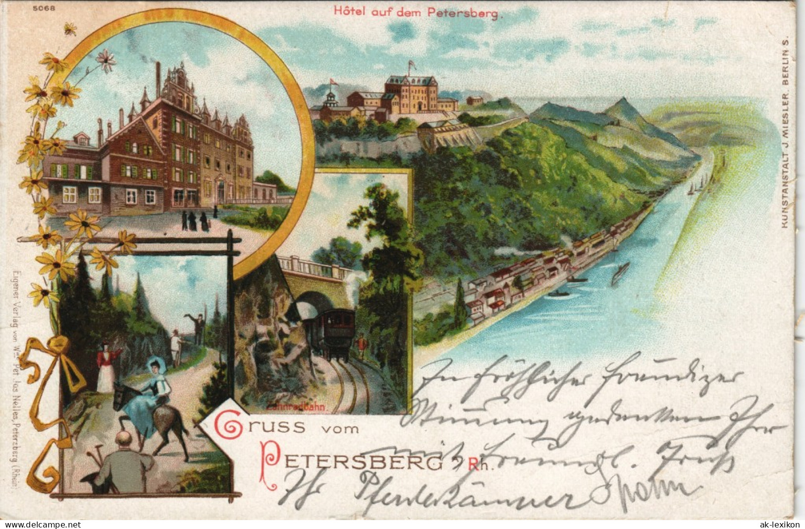 Ansichtskarte Litho AK Königswinter Petersberg, Hotel, Rhein 1904 - Koenigswinter