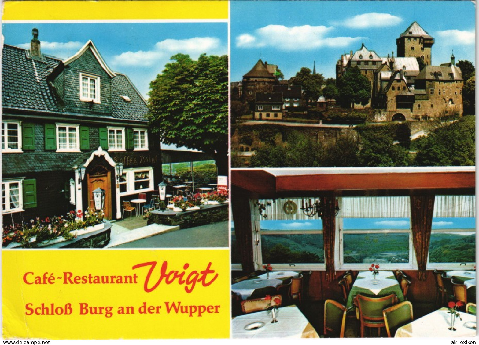 Burg An Der Wupper-Solingen Schloss Burg Mit Café-Restaurant Voigt 1987 - Solingen