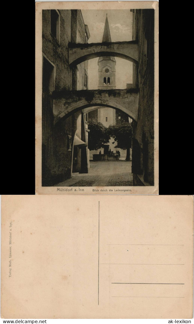 Ansichtskarte Mühldorf Am Inn Lederergasse 1926 - Muehldorf