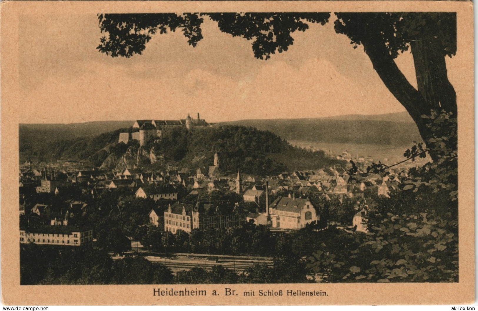 Ansichtskarte Heidenheim An Der Brenz Stadt Fabrik Bahnstrecke 1928 - Heidenheim