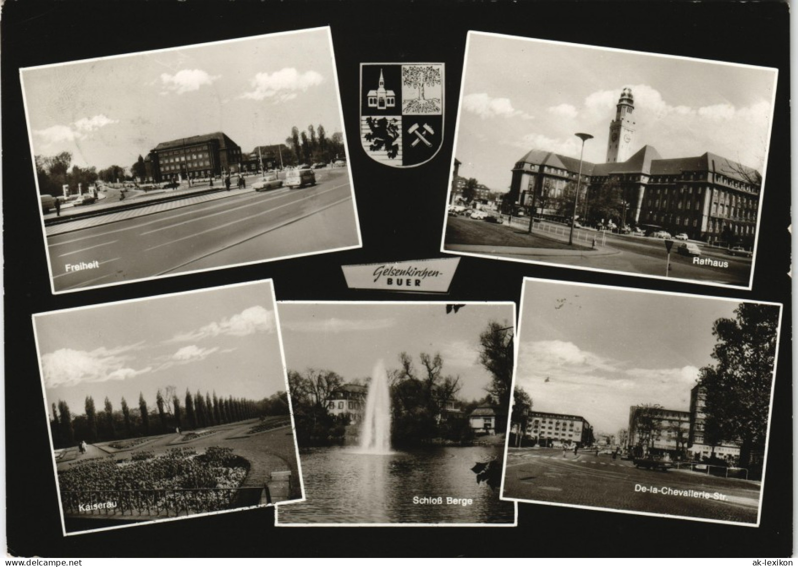 Buer-Gelsenkirchen Mehrbildkarte Mit Freiheit, Rathaus, Kaiserau Uvm. 1970 - Gelsenkirchen