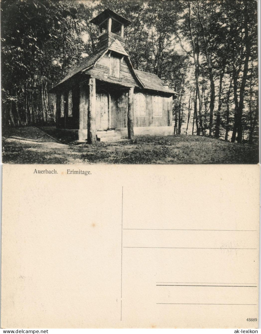 Ansichtskarte Auerbach (Bergstraße)-Bensheim Erimitage Im Wald 1912 - Bensheim