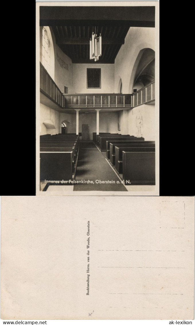 Ansichtskarte Oberstein-Idar-Oberstein Felsenkirche Kirchen Innenansicht 1940 - Idar Oberstein