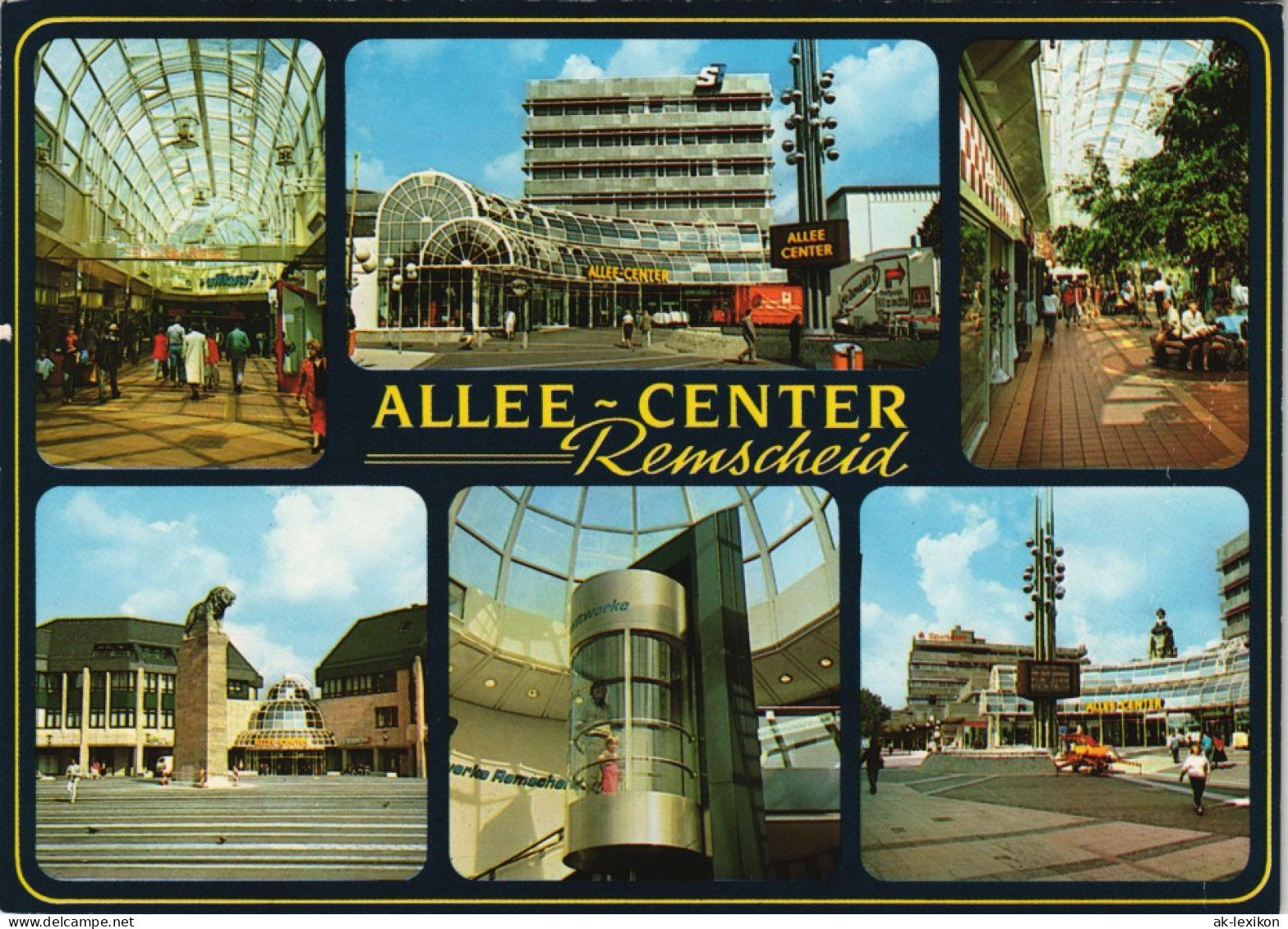 Ansichtskarte Remscheid Mehrbildkarte Vom Allee-Center, Einkaufszentrum 1990 - Remscheid
