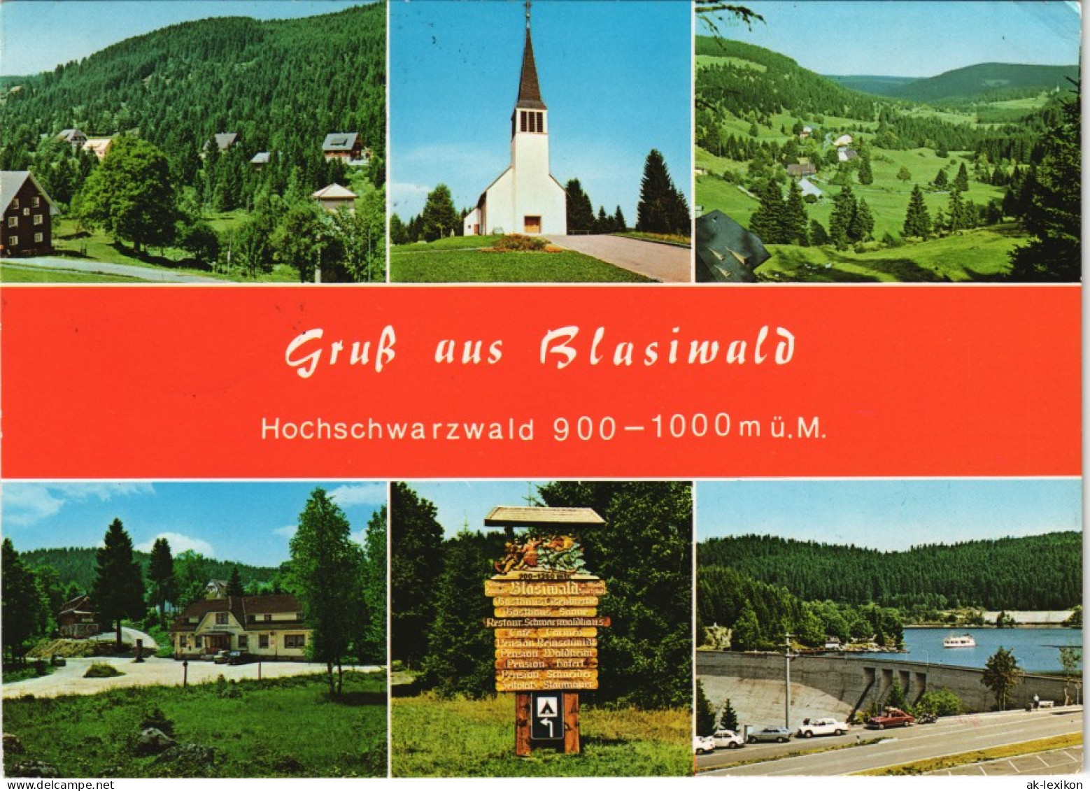 Ansichtskarte Schluchsee Gruß Aus Blasiwald Mehrbildkarte 1978 - Schluchsee