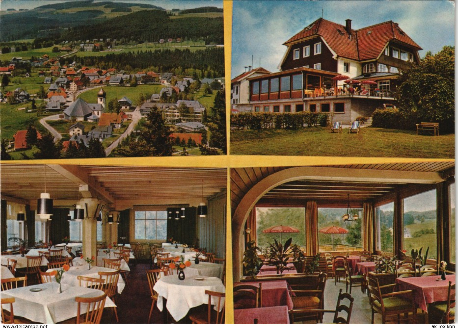 Ansichtskarte Hinterzarten Mehrbildkarte Café-Restaurant - Hotel Imbery 1971 - Hinterzarten