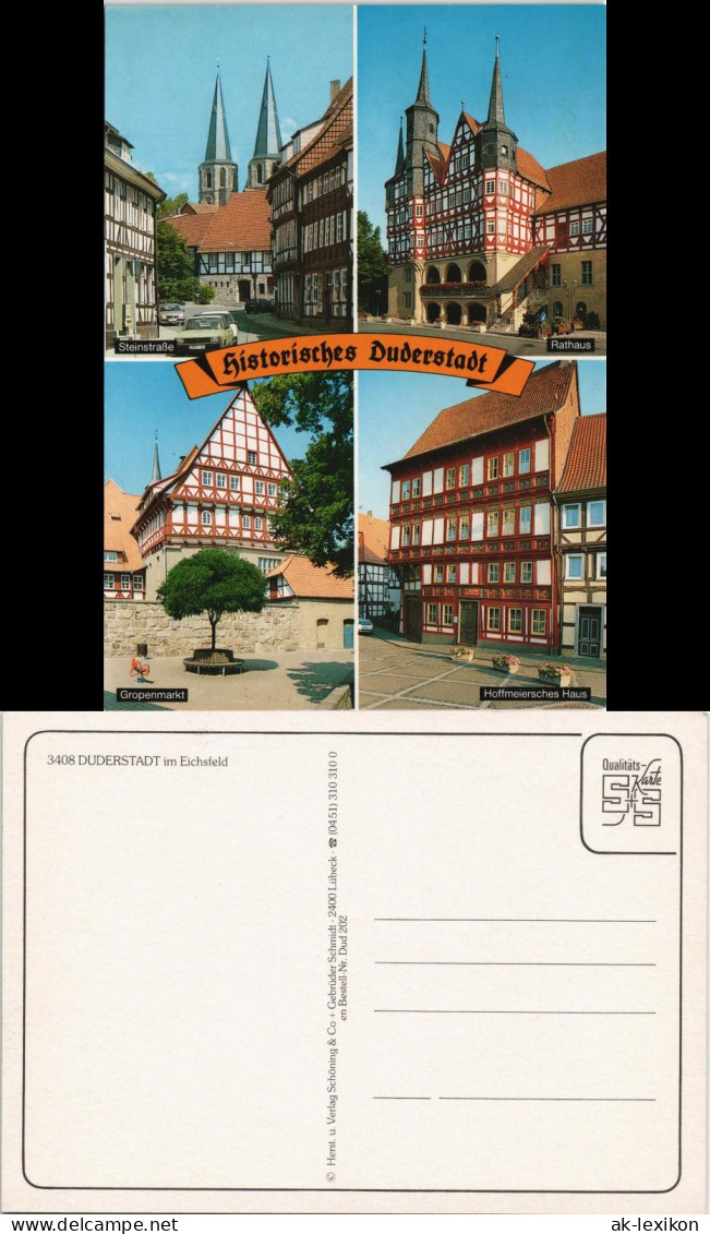 Ansichtskarte Duderstadt Mehrbildkarte Der Stadt Im Eichsfeld 1990 - Duderstadt