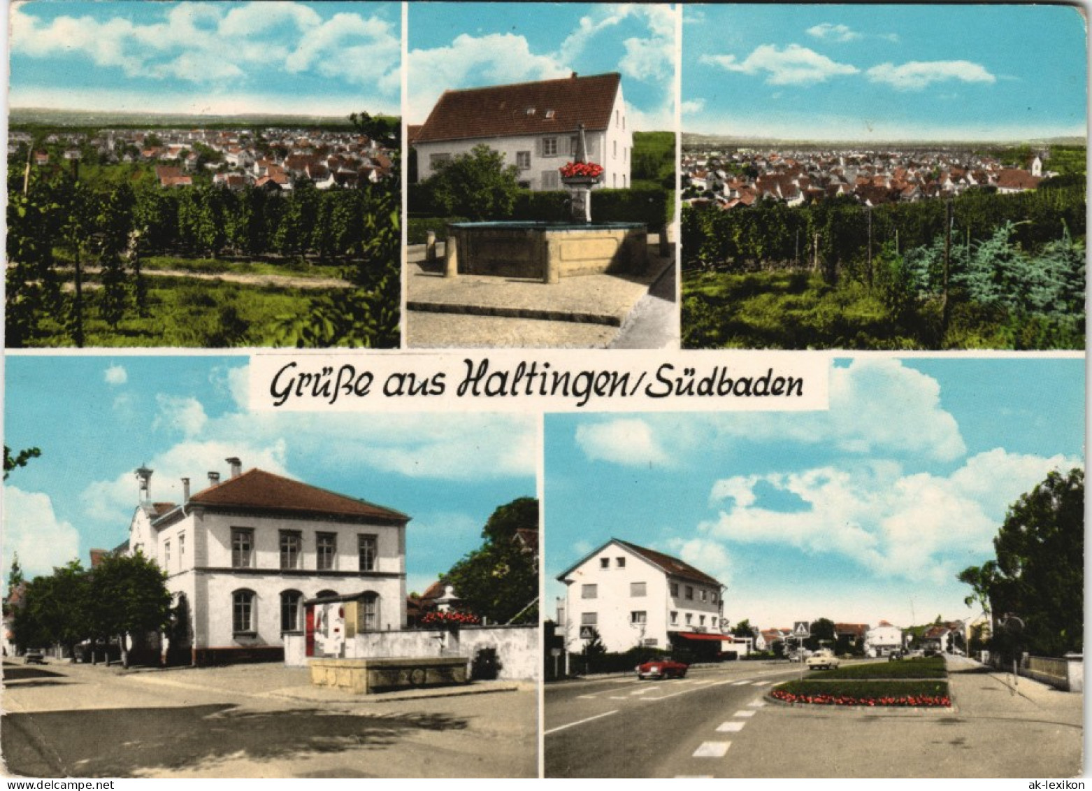 Ansichtskarte Hattingen Straßen, Haus Und Weinberge 1972 - Hattingen