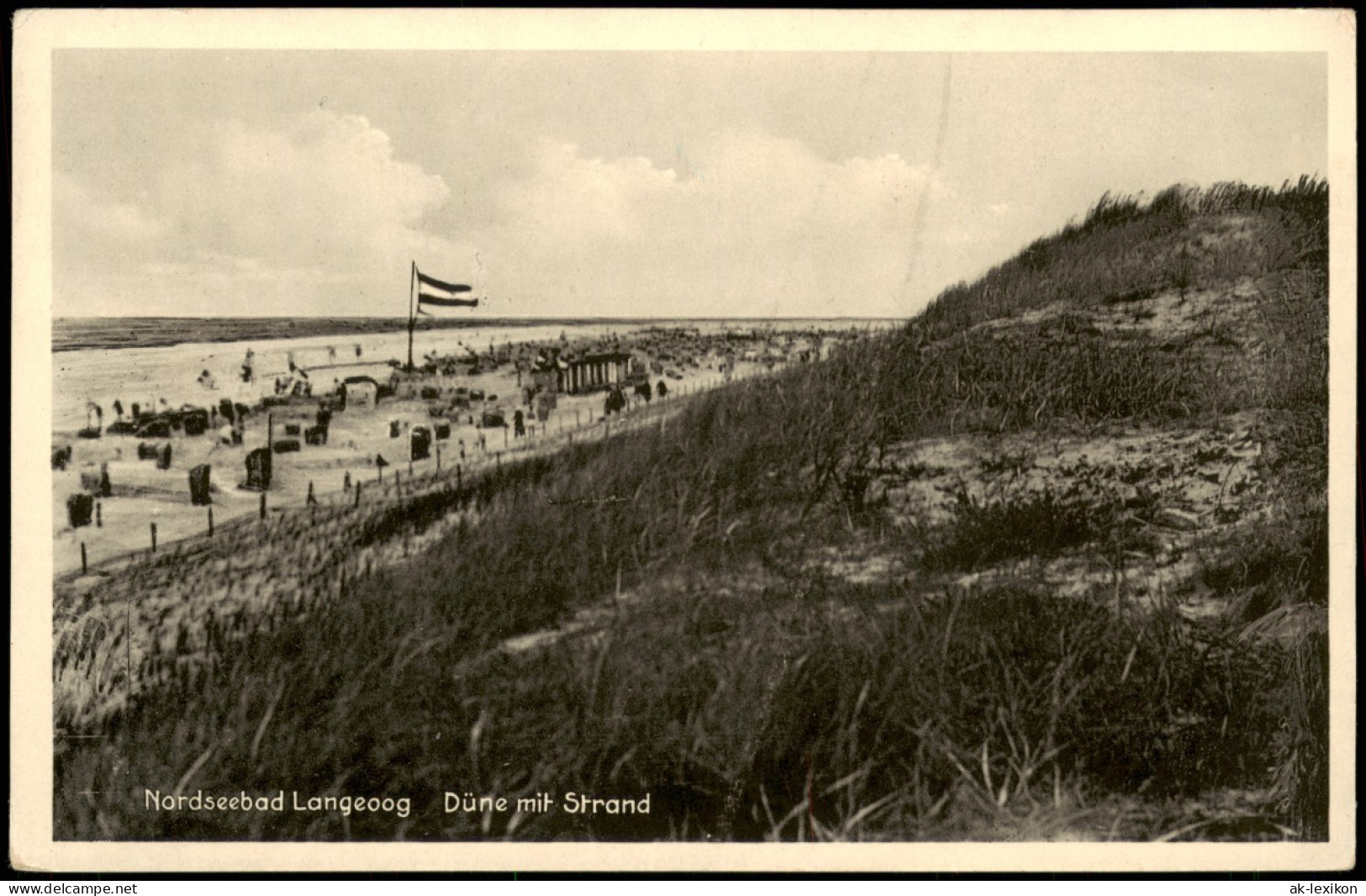Ansichtskarte Langeoog Nordseebad Düne Mit Strand Nordsee 1930 - Langeoog
