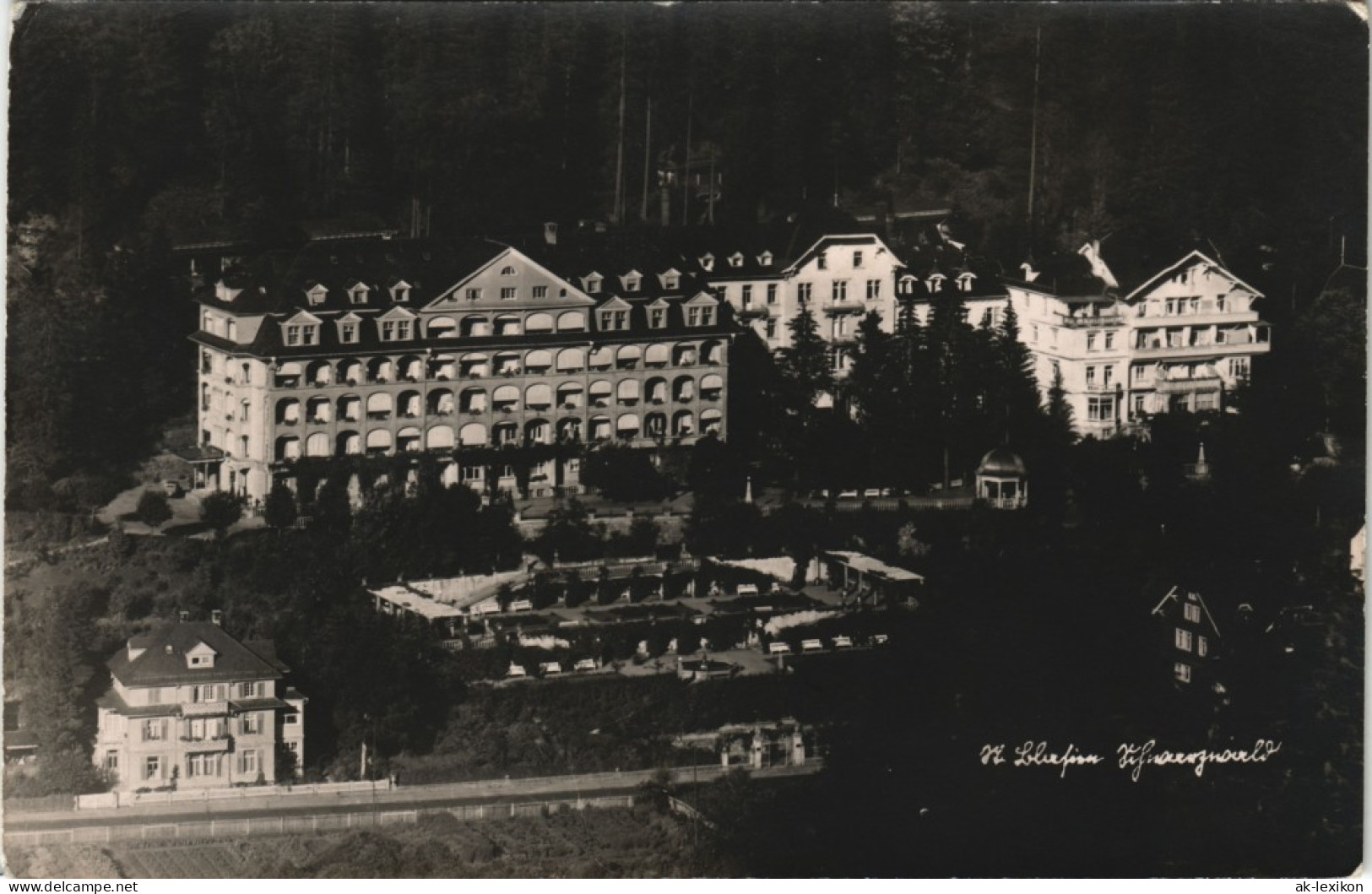 Ansichtskarte St. Blasien Luftbild Hotels 1944 - St. Blasien