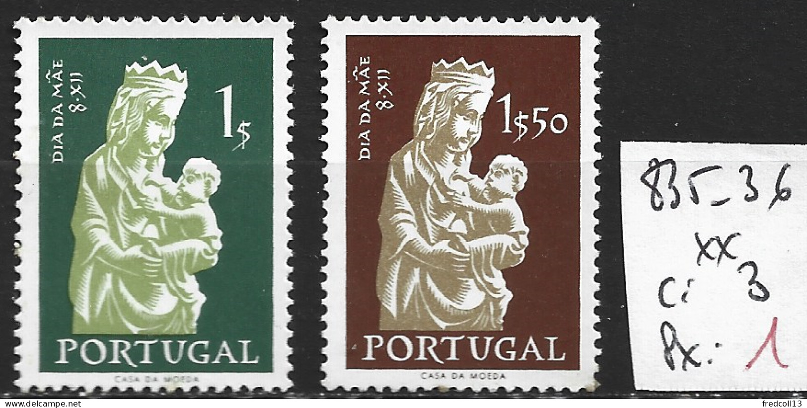 PORTUGAL 835-36 ** Côte 3 € - Unused Stamps