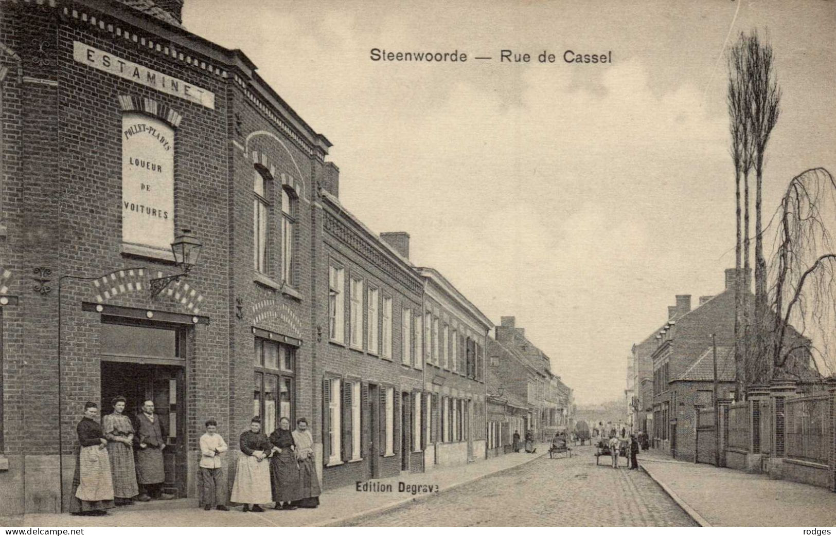 59 , Cpa  STEENWOORDE , Rue De Cassel   (11337) - Steenvoorde