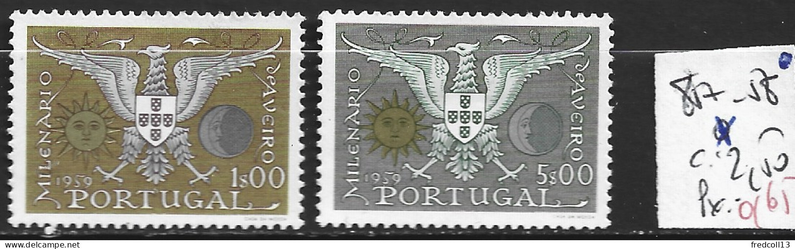 PORTUGAL 857-58 * Côte 2.50 € - Nuevos