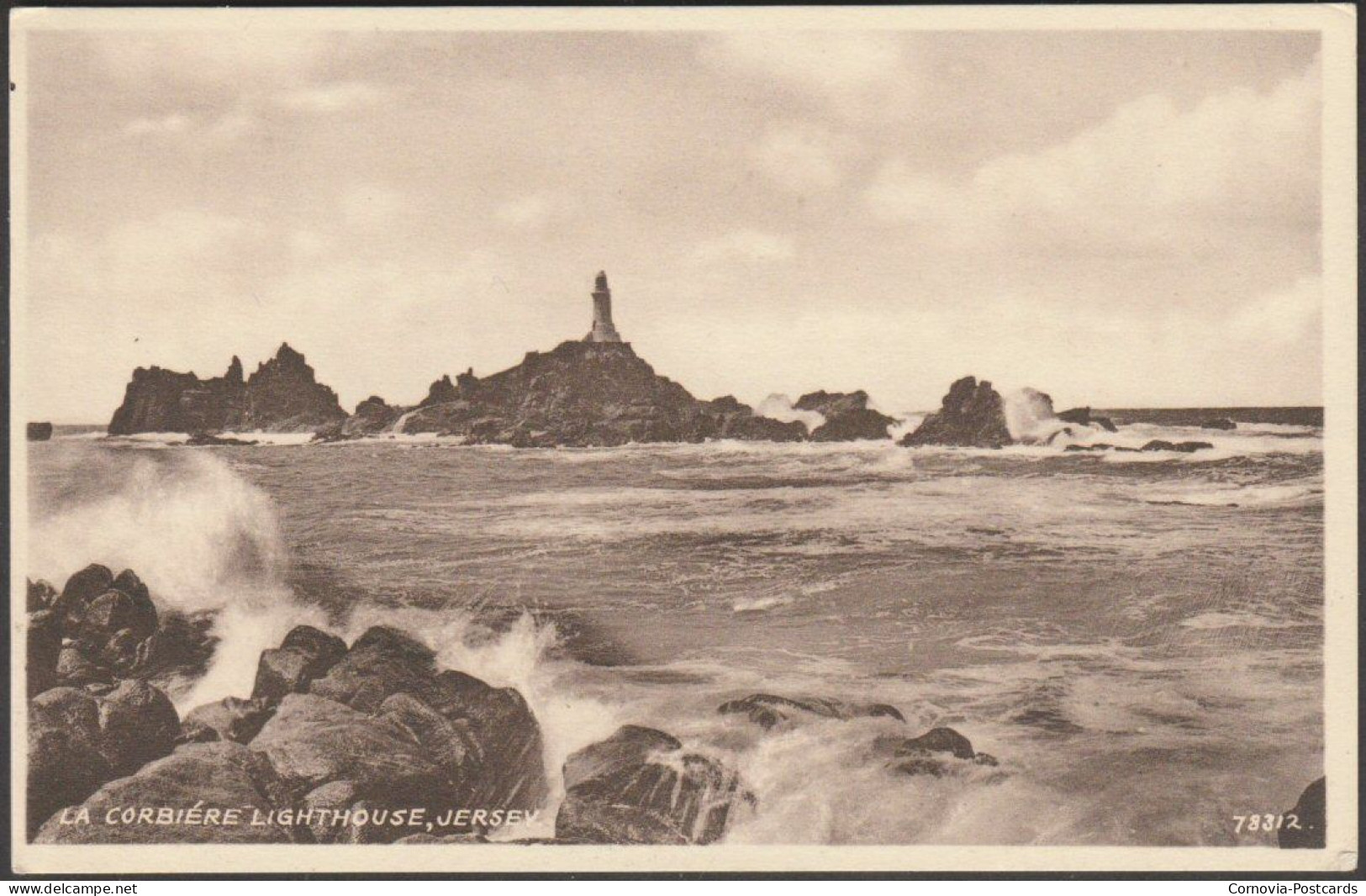 La Corbiére Lighthouse, Jersey, C.1920s - Valentine's Postcard - La Corbiere