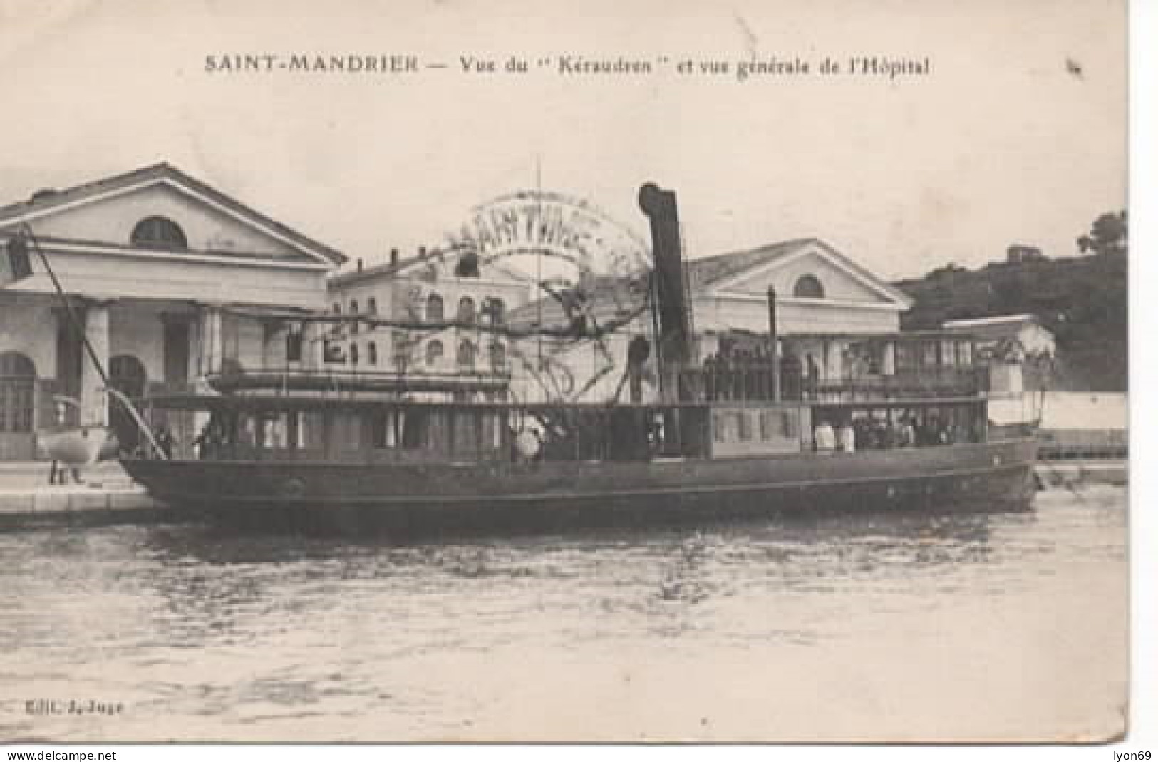 SAINT MANDRIER  VUE DU KERAUDREN  VUE GENERALE DE L HOPITAL  DOS VERT - Saint-Mandrier-sur-Mer