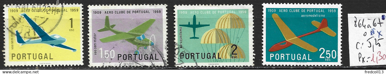 PORTUGAL 864 à 67 Oblitérés ( 867 * ) Côte 5.25 € - Used Stamps