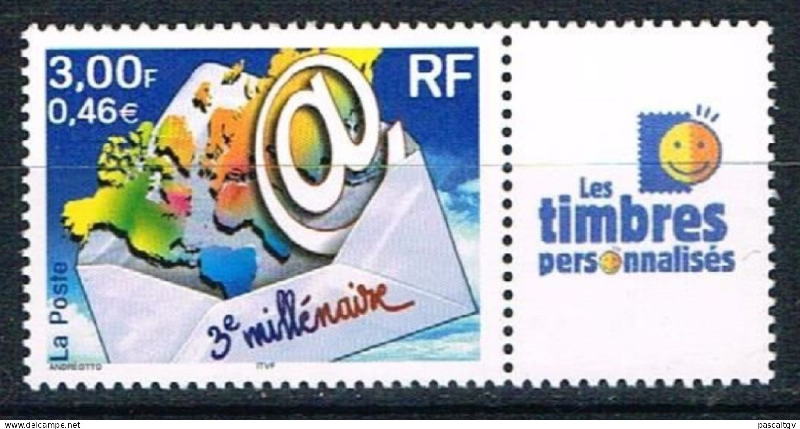 FRANCE - 2000 - Personnalisé - N° 3365A ** (cote 10.00) - Luxe - Nuovi
