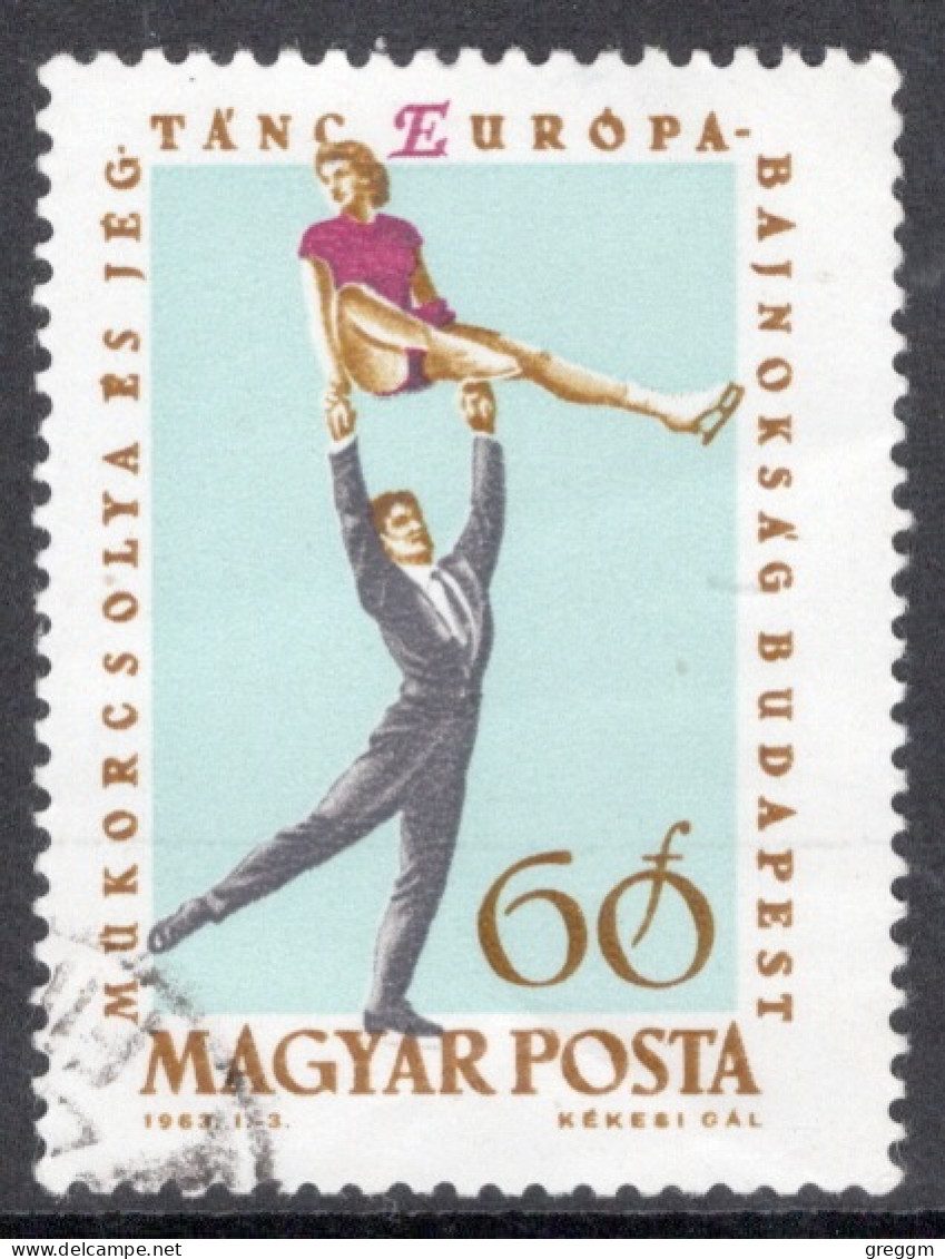 Hungary 1963  Single Stamp Celebrating European Figure Skating Championships In Fine Used - Used Stamps