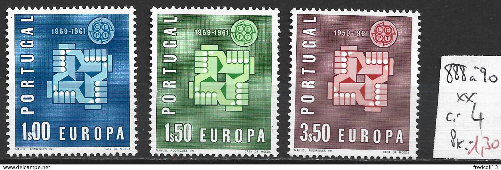 PORTUGAL 888 à 90 ** Côte 4 € - Neufs