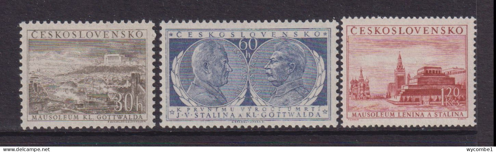 CZECHOSLOVAKIA  - 1954  Stalin And Gottwald  Set  Never Hinged Mint - Ongebruikt