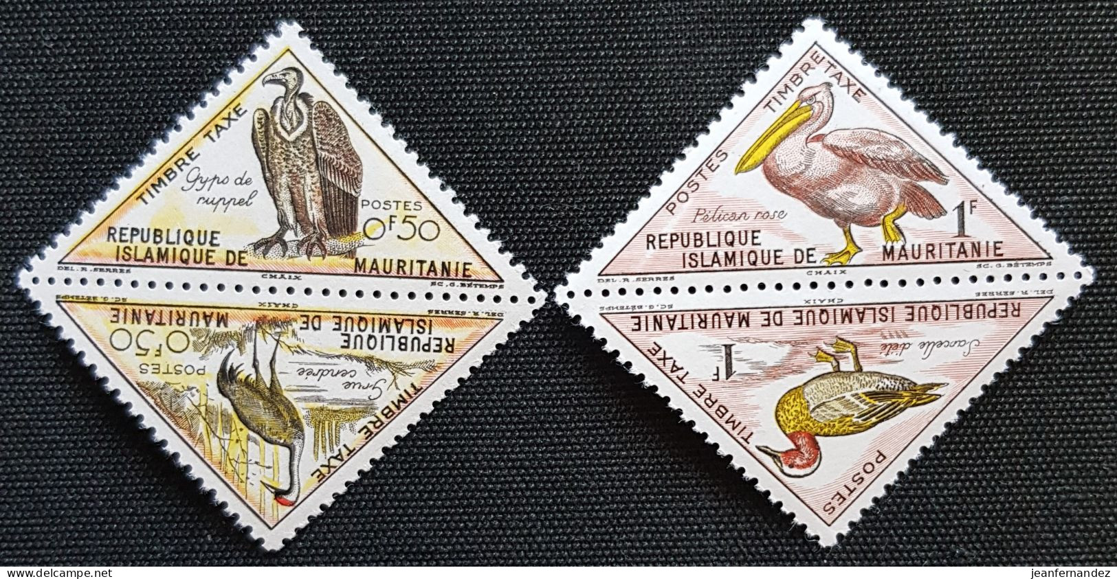 Mauritanie Taxe 1963 Birds  Stampworld N° 26 à 29 - Mauritanie (1960-...)