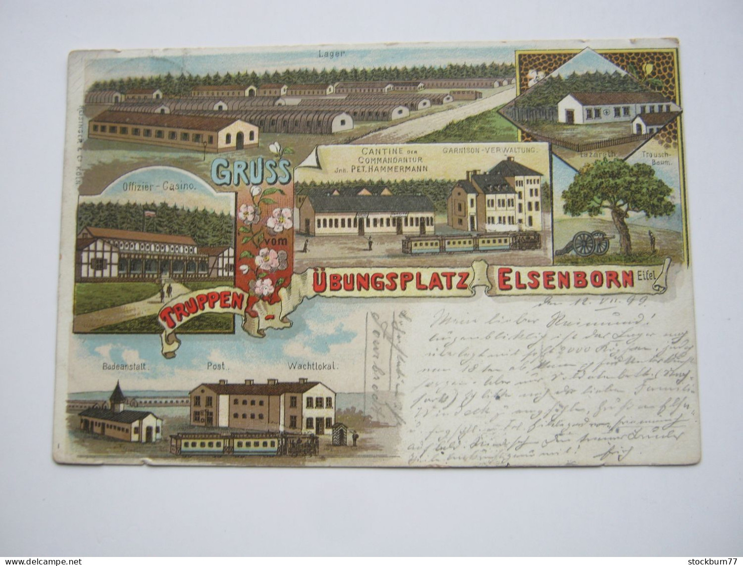 Elsenborn , Carte Postale Um 1899 - Elsenborn (camp)