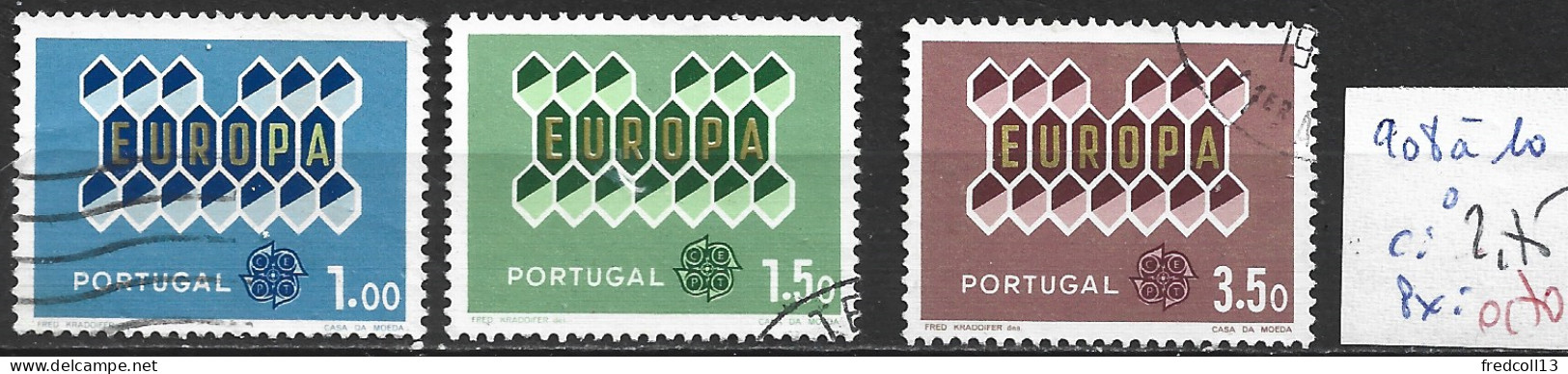 PORTUGAL 908 à 10 Oblitérés Côte 2.75 € - Used Stamps