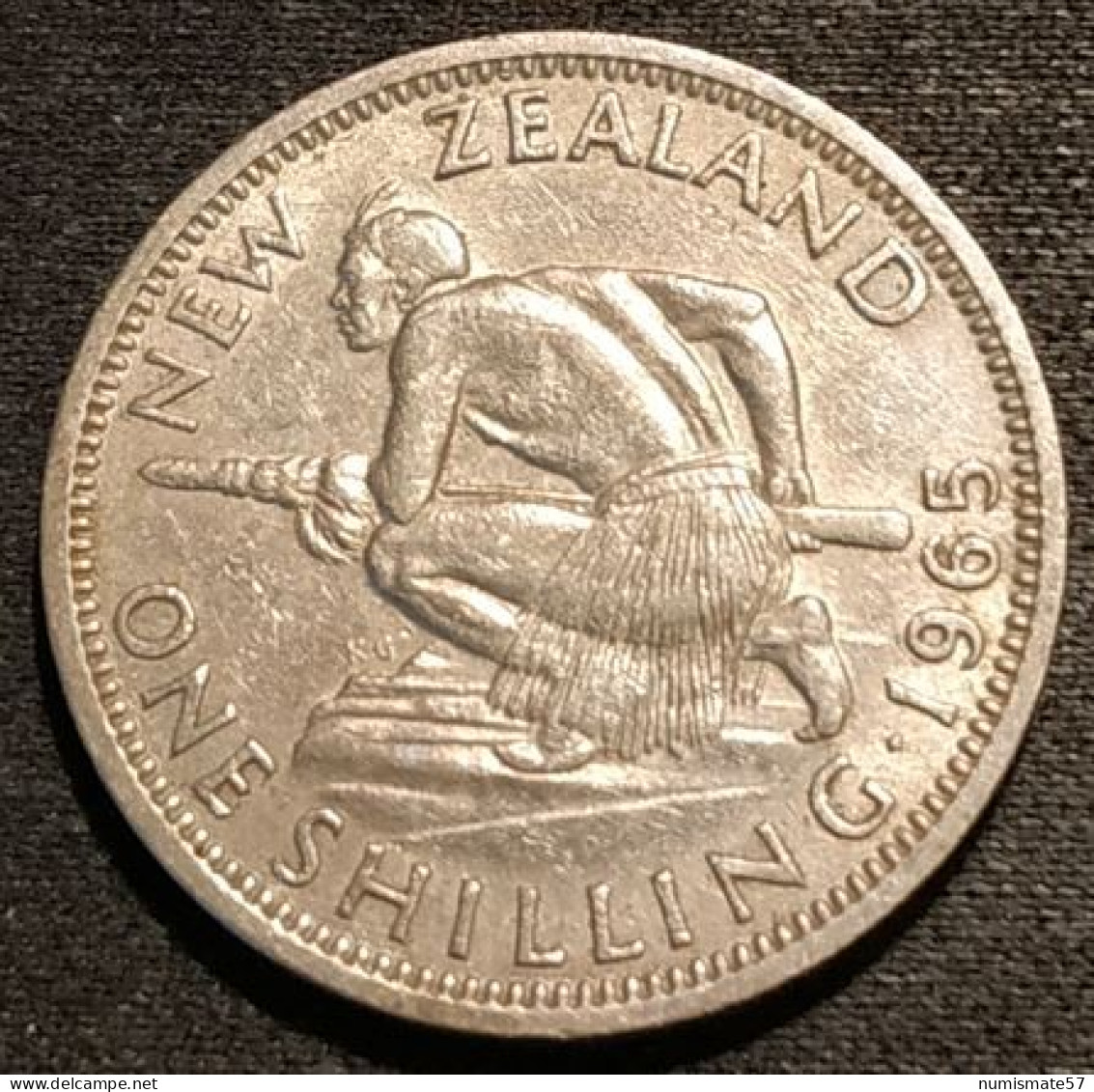 NOUVELLE ZELANDE - NEW ZEALAND - 1 SHILLING 1965 - Elizabeth II - KM 27.2 - New Zealand