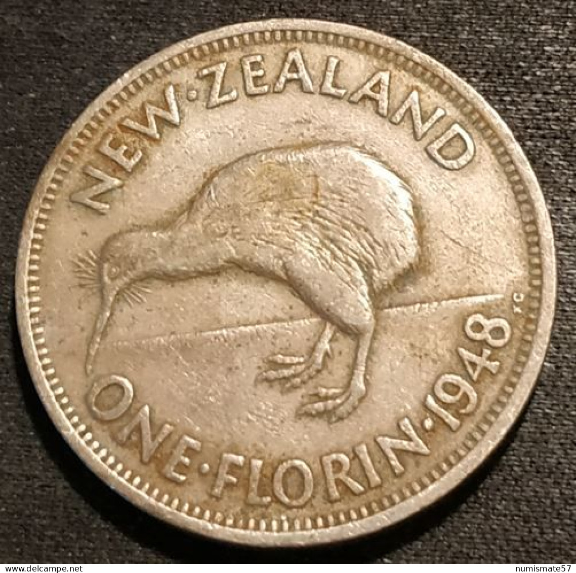 NOUVELLE ZELANDE - NEW ZEALAND - ONE - 1 FLORIN 1948 - George VI - KM 18 - Nieuw-Zeeland
