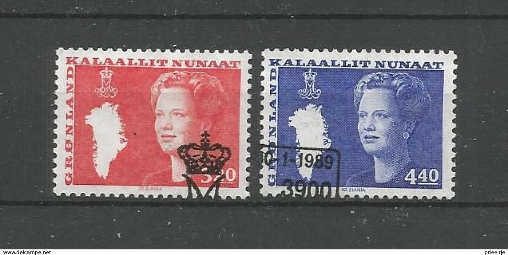 Greenland 1989 Queen Margrethe Y.T. 177/178 (0) - Used Stamps