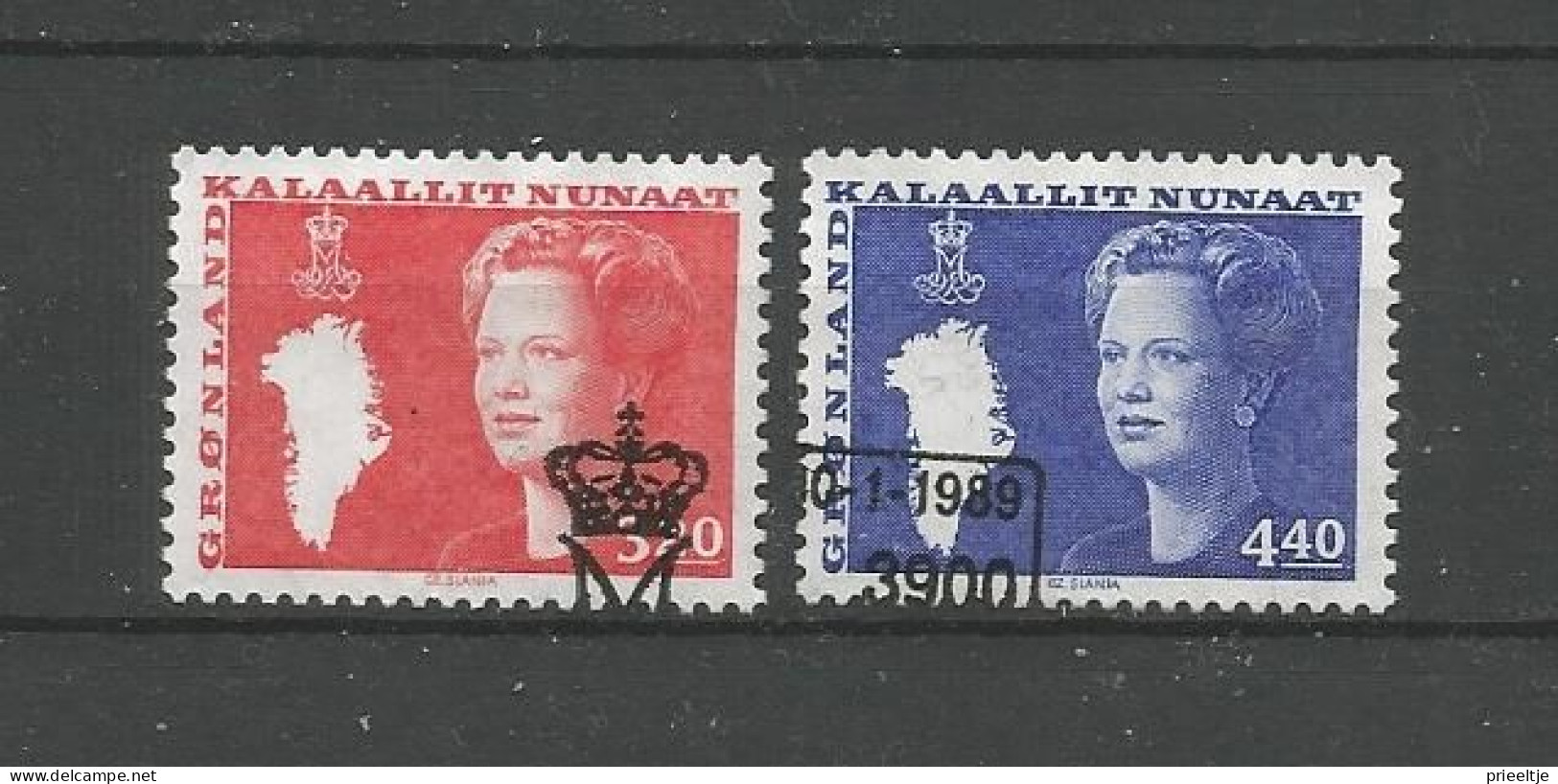 Greenland 1989 Queen Margrethe Y.T. 177/178 (0) - Gebruikt