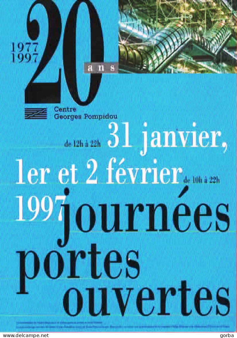 *CPM - Les 20 Ans Du Centre Pompidou De Paris (75) - Manifestations