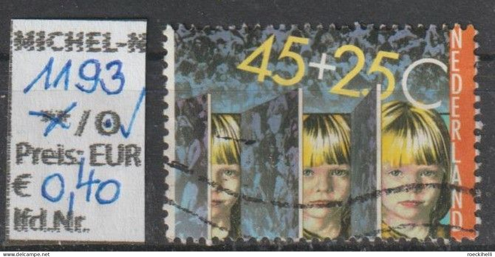 1981 - NIEDERLANDE - SM "Voor Het Kind" 45+25 C Mehrf. - O Gestempelt - S.Scan  (1193o Nl) - Used Stamps