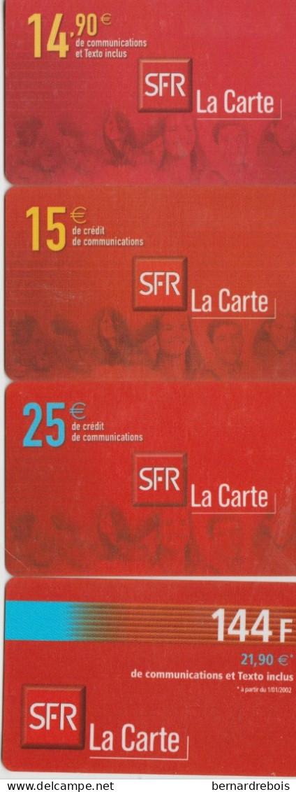 TC25 - 4 RECHARGES SFR Pour 1 Euro - Unclassified