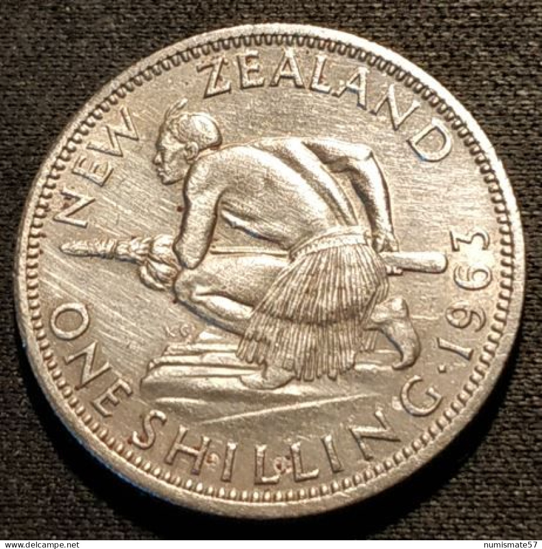 Pas Courant - NOUVELLE ZELANDE - NEW ZEALAND - 1 SHILLING 1963 - Elizabeth II - KM 27.2 - Nouvelle-Zélande