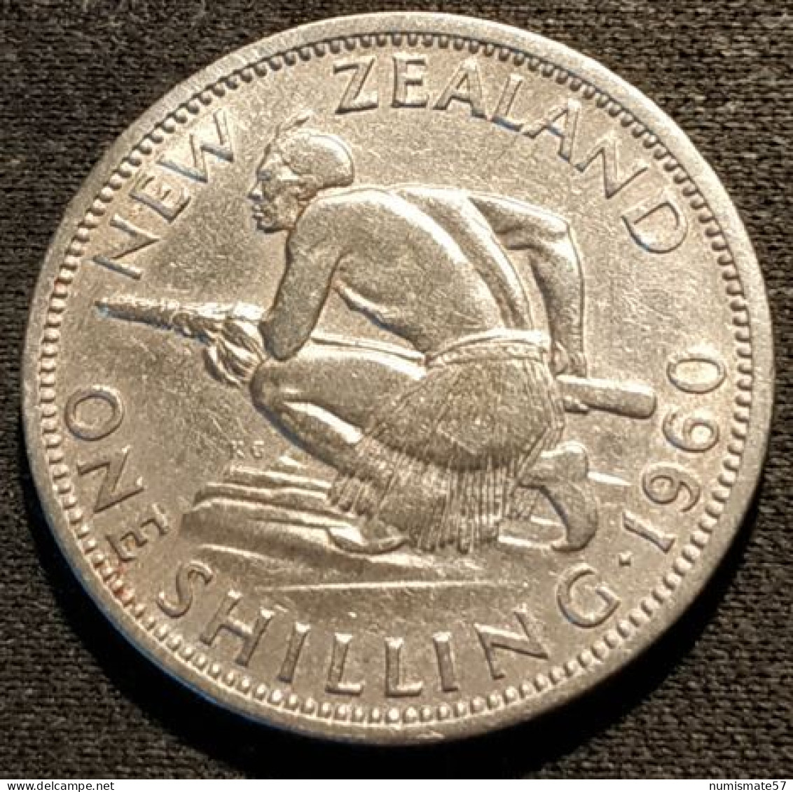 Pas Courant - NOUVELLE ZELANDE - NEW ZEALAND - 1 SHILLING 1960 - Elizabeth II - KM 27.2 - Nieuw-Zeeland