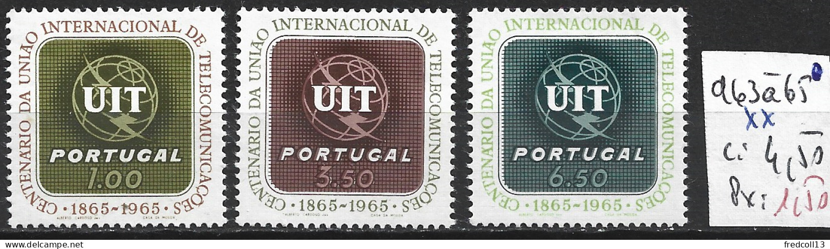 PORTUGAL 963 à 65 ** Côte 4.50 € - Neufs