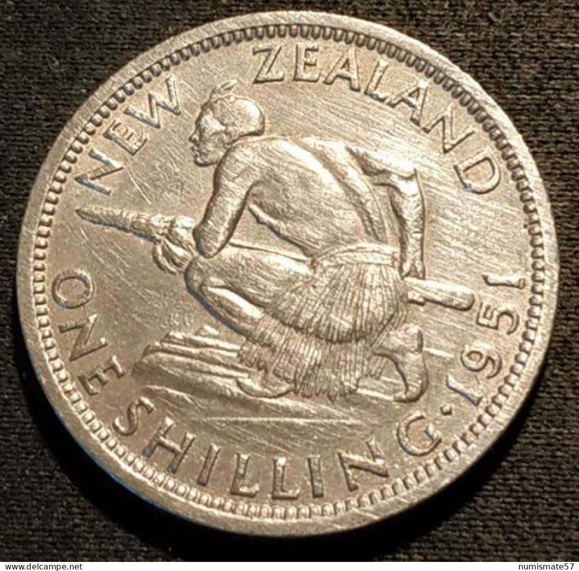 Pas Courant - NOUVELLE ZELANDE - NEW ZEALAND - 1 SHILLING 1951 - George VI - KM 17 - Nuova Zelanda