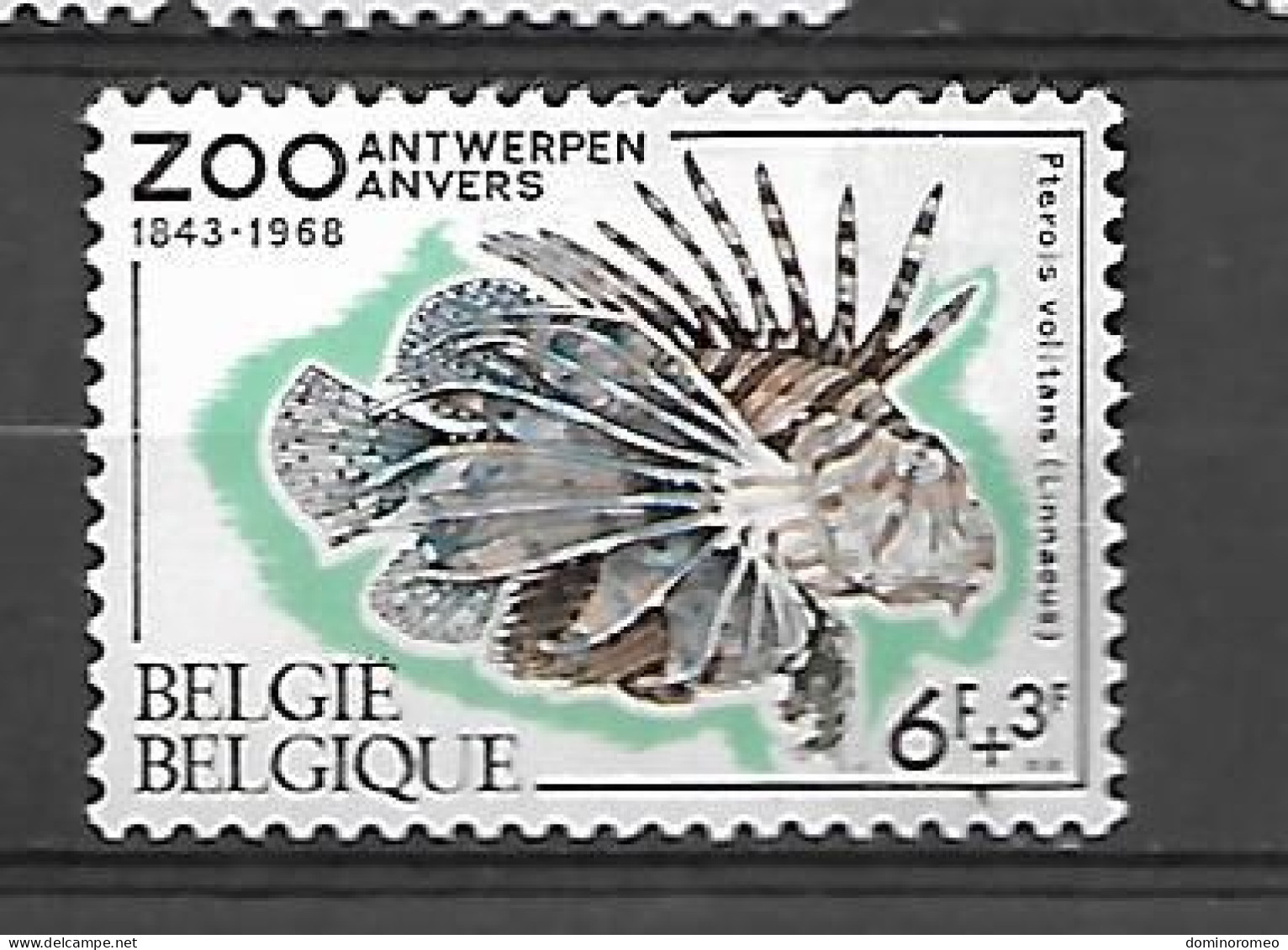 OCB 1472 ** Postfris Zonder Scharnier Zwart Punt Onderaan In Tanding ( Tussen 6fr + 3 Fr ) - 1961-1990