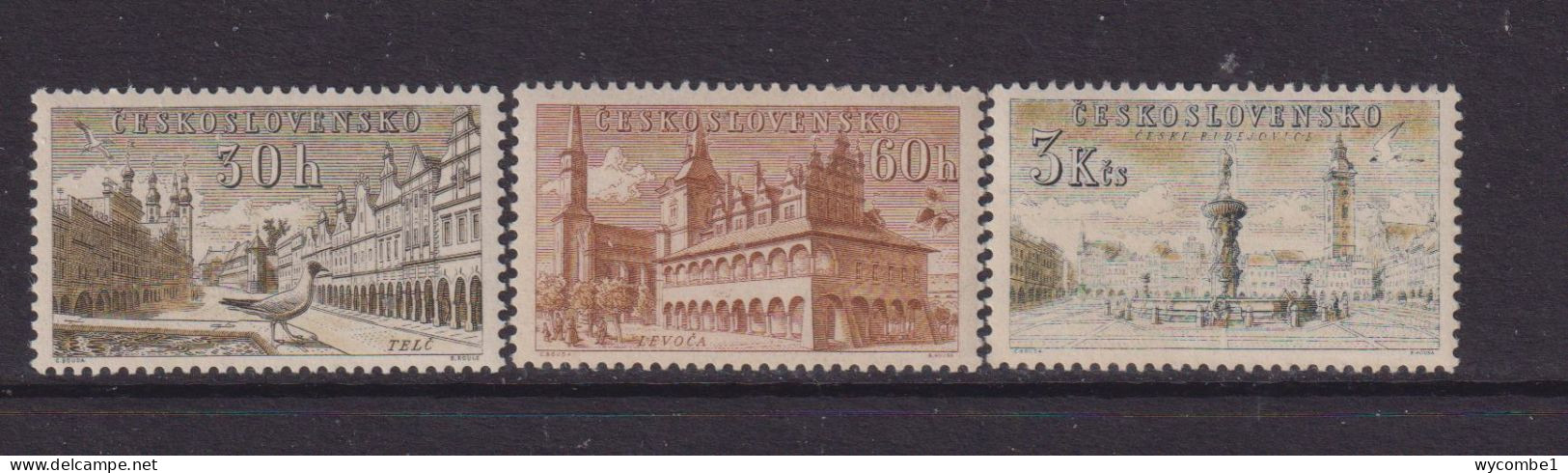 CZECHOSLOVAKIA  - 1954  Architecture  Set  Never Hinged Mint - Unused Stamps