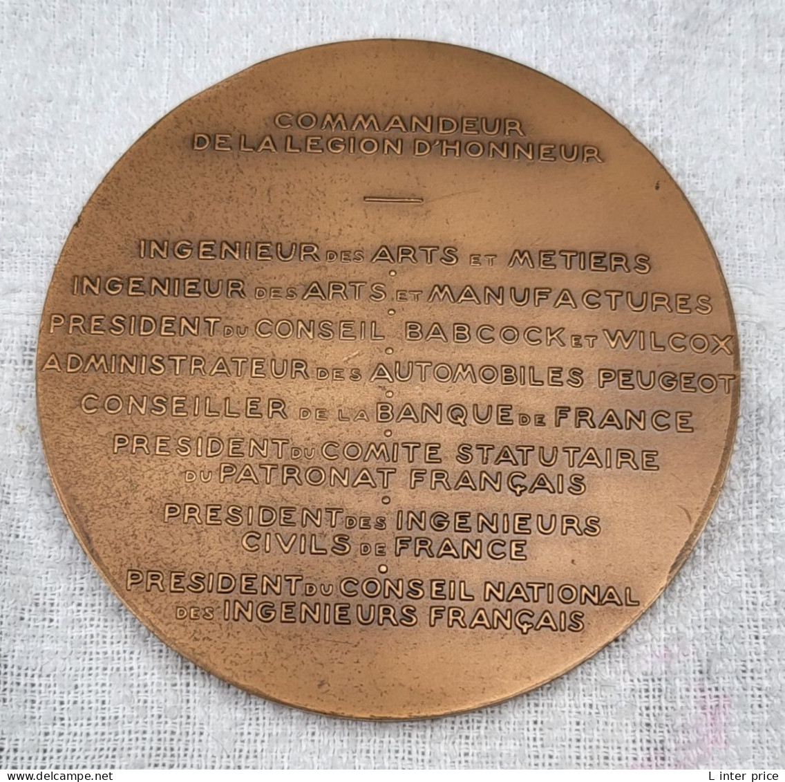 Médaille En Bronze, Historique Hommage à Jean Louis D'après R. COCHET - 1974 - Professionnels / De Société