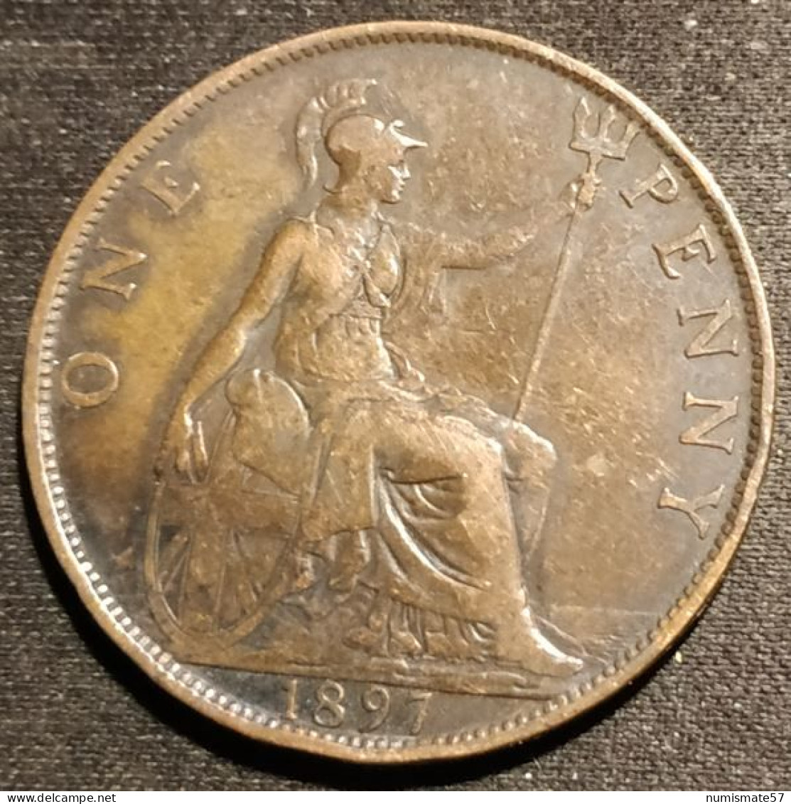 GRANDE BRETAGNE - ONE PENNY 1897 - Victoria - KM 790 - ( Great Britain ) - D. 1 Penny