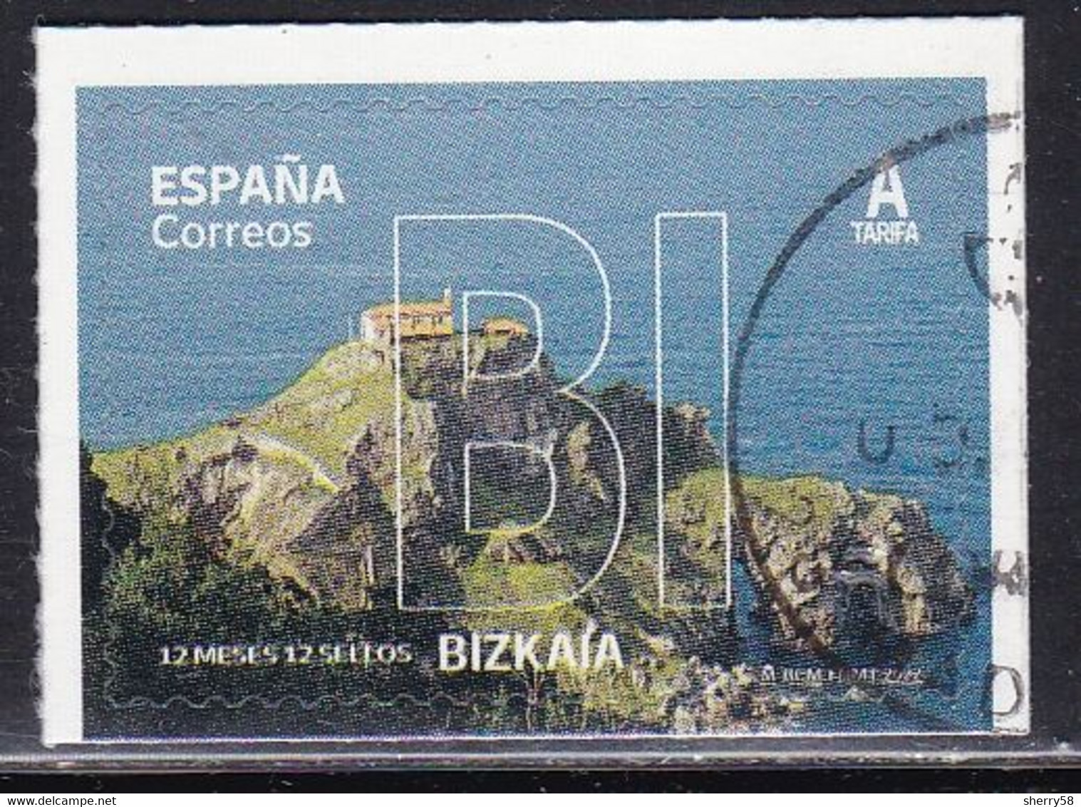 2022-ED. 5542 -12 Meses 12 Sellos. Bizkaia - USADO- - Used Stamps