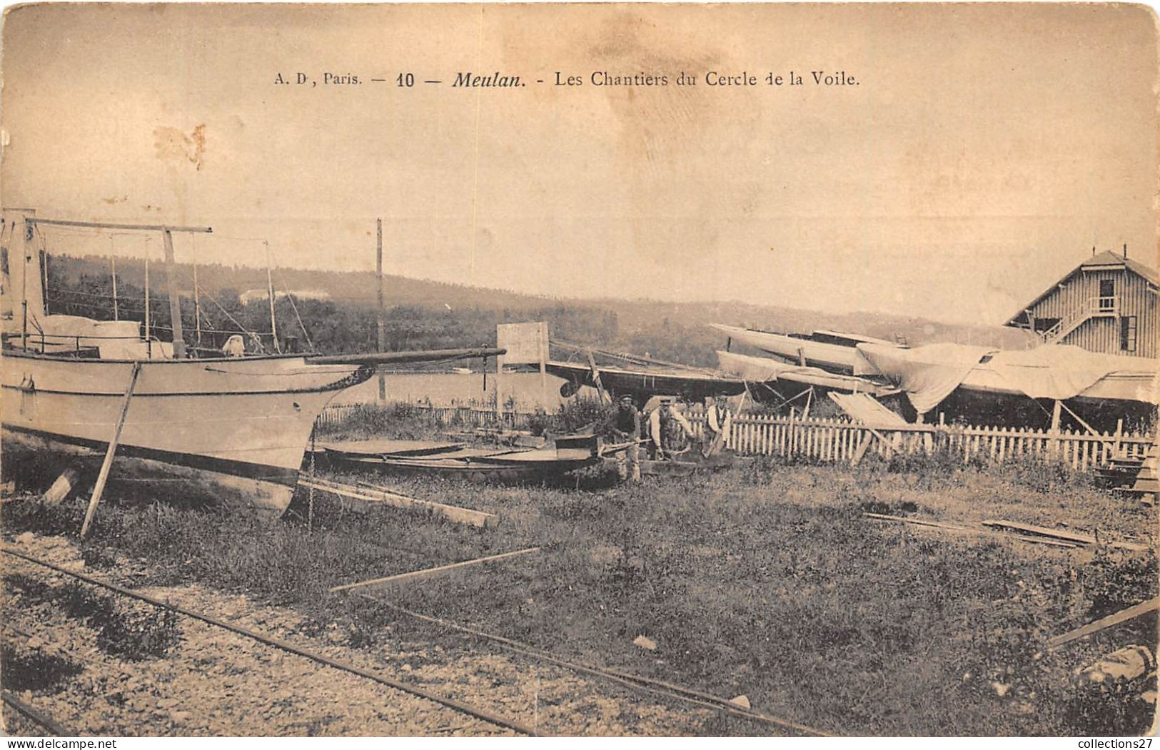 78-MEULAN- LES CHANTIERS DU CERCLE DE LA VOILE - Meulan