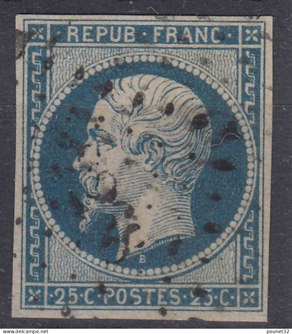 TIMBRE FRANCE REPUBLIQUE 25c N° 10 OBLITERATION PC - BONNES MARGES REGULIERES - 1852 Louis-Napoleon