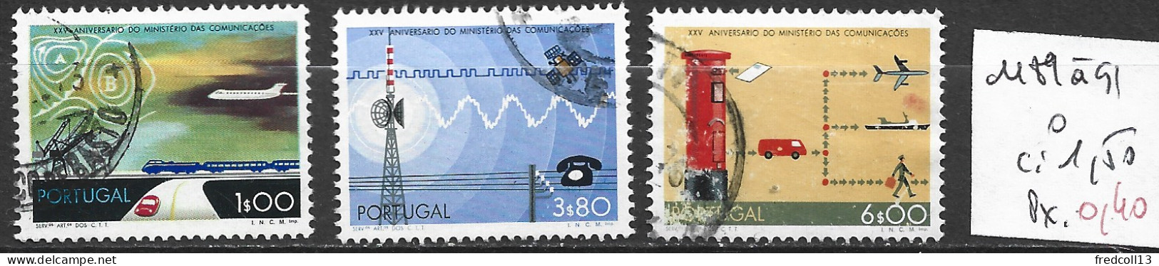 PORTUGAL 1189 à 91 Oblitérés Côte 1.50 € - Used Stamps