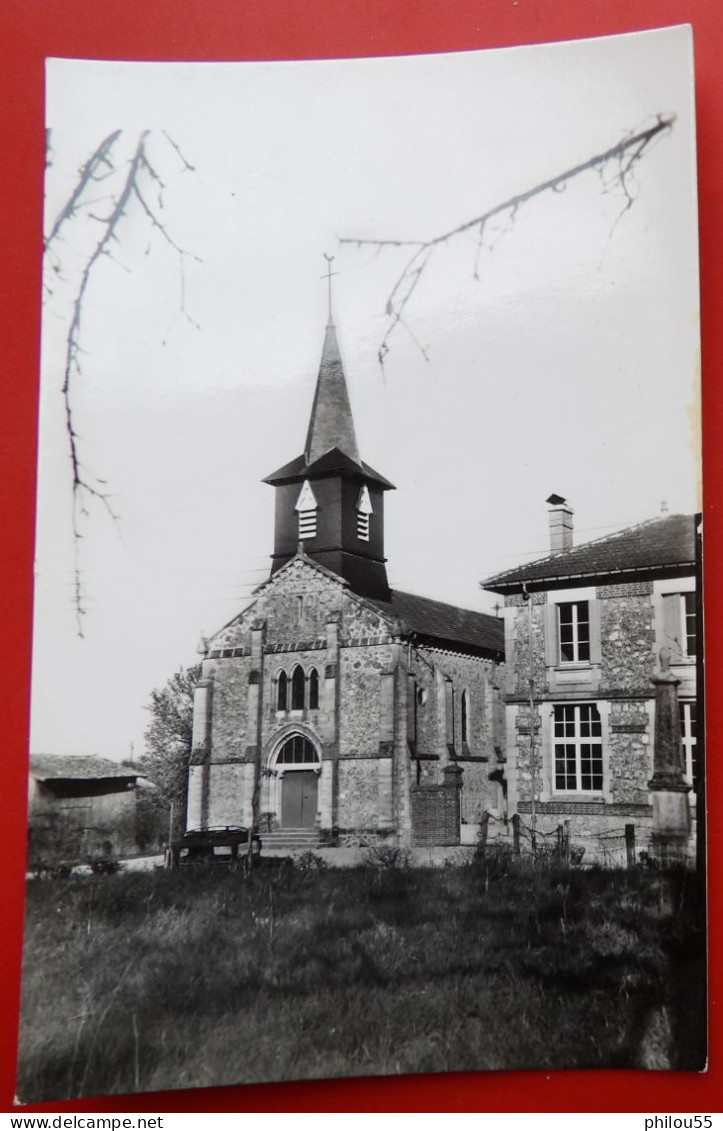 Cpsm 51 LE CHATELIER       Eglise       Voiture Ancienne - Givry En Argonne